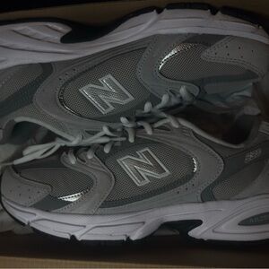 New Balance Gray and Silver Running Shoes
